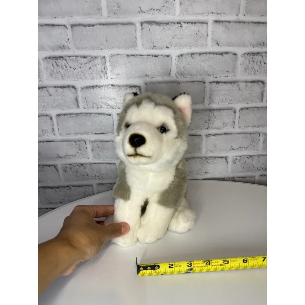 Siberian Husky‎ Plush Stuffed Animal Puppy Gray White Blue Eyes